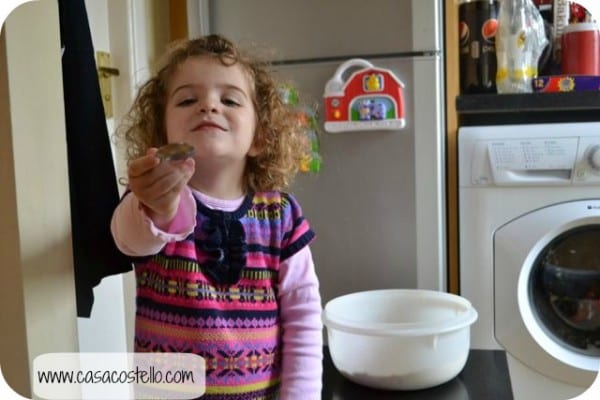 Toddler baking