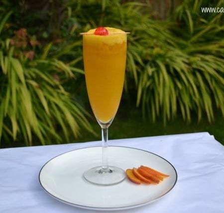 non alcoholic bellini cocktail recipe