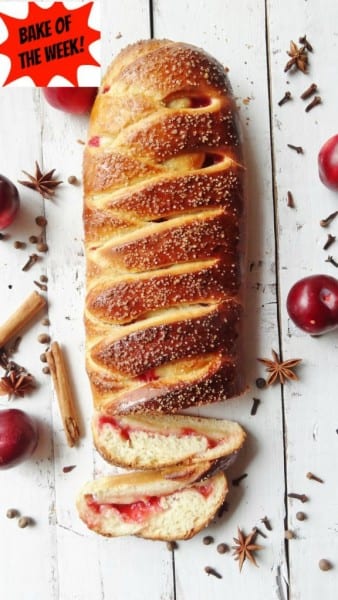 plum marzipan bread