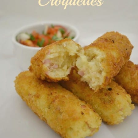 potato ham croquettes salad