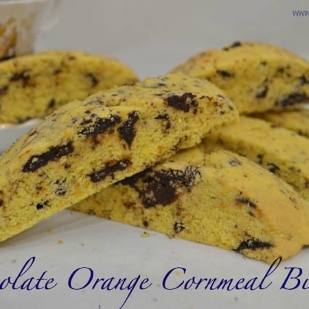 chocolate orange cornmeal biscotti