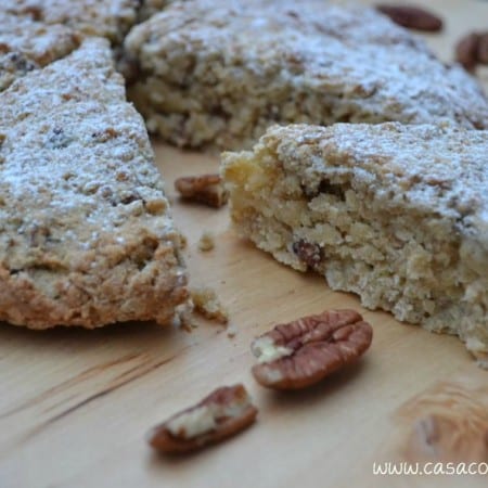 Glazed Maple Oat Pecan Scones
