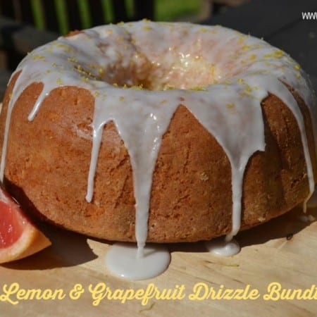 Lemon Grapefruit Drizzle Bundt Cake
