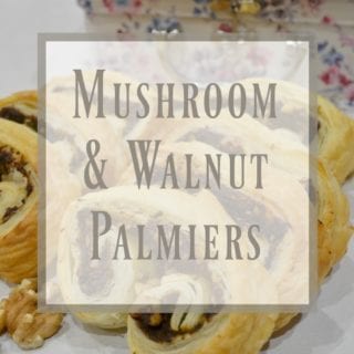 Mushroom & Walnut Palmiers