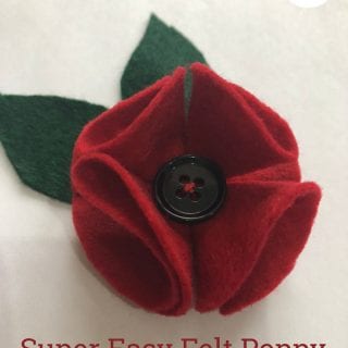 Felt Poppy Brooch Tutorial