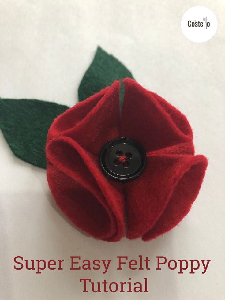 Poppy wreath deals brooch